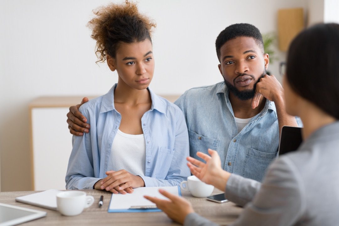 Young couple planning their estate and will